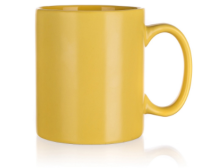 Hrnek 350ml žlutý keramika