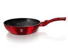 Wok 28cm Burgundy Mettalic mramor povrch