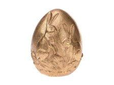 Vajíčko zlaté 7x11cm polyresin
