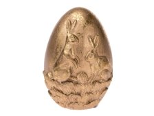 Vajíčko zlaté 6x10cm polyresin 47404