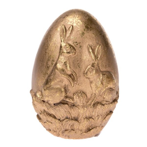 Vajíčko zlaté 6x10cm polyresin Vajíčko zlaté 6x10cm polyresin - Domácnost a úklid Jaro + Velikonoce