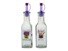 Sada lahví olej/ocet 180ml Levandule,sklo