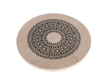 Podložka pod hrnec 20cm Mandala dřevo