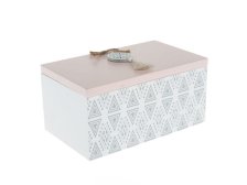 Krabička růžová 16,5x10x8cm,dřevo