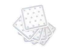 Podložka pod šálek 6ks Tečky modré, korek