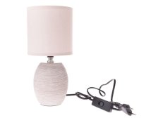 Lampička stolní 27,5x13cm krémová elektro