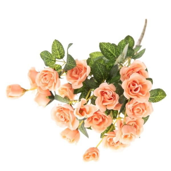 Kytice růží 36cm oranžová umělá Kytice růží 36cm oranžová umělá - Domácnost a úklid bytové dekorace, textilní doplňky