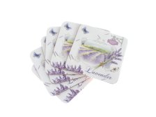 Podložka pod šálek Levandule 6ks, korek 48125