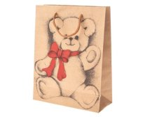 Taška dárková 19x24,5x8cm Medvídek