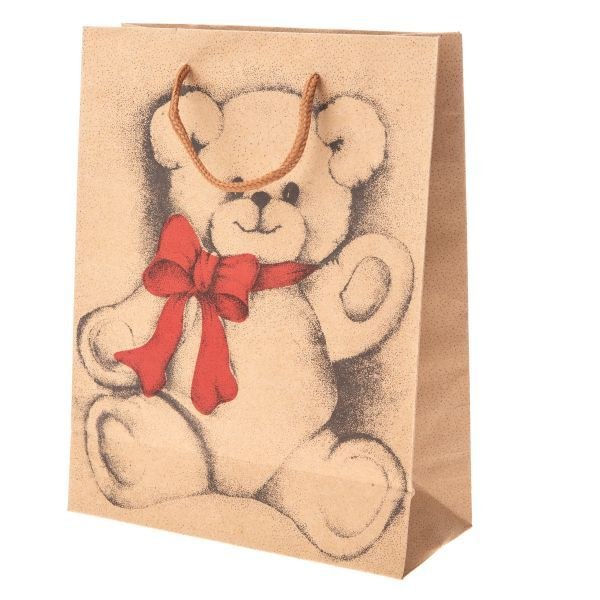 Taška dárková 19x24,5x8cm Medvídek Taška dárková 19x24,5x8cm Medvídek - Domácnost a úklid nákupní a dárkové tašky, koše, obaly