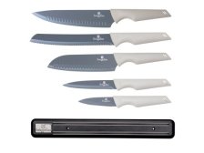 Sada nožů 5+1 lišta magnet Aspen Collection bílá