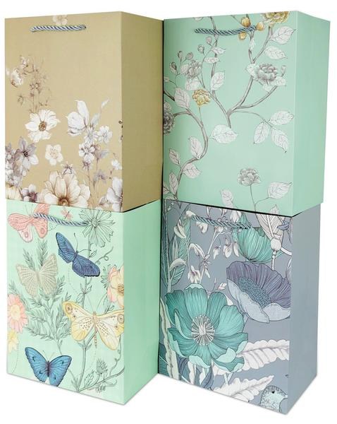 Taška dárková 40x30x12cm KVĚTINY - Domácnost a úklid nákupní a dárkové tašky, koše, obaly