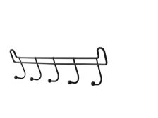 Věšák 5 háčků/27cm Slim, černý drát