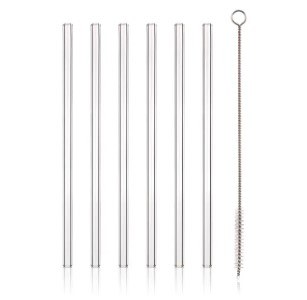 Sada brček 6ks+kartáček rovné, sklo Sada brček 6ks+kartáček rovné, sklo - Kuchyně kuchyňské náčiní a pomůcky