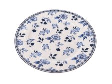 Talíř 19,5cm Modrá růže porcelán