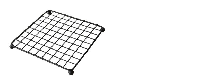 Podložka pod hrnec 19x19x2cm černý drát - Kuchyně kuchyňské náčiní a pomůcky