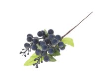 Větvička podzimní 26cm modré bobule