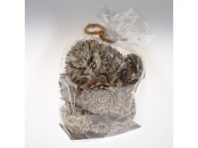 Dekorační květy 15ks tmavé, sušina