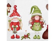 Ubrousky Elfíci 33x33cm/3vrstvy