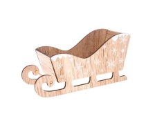 Saně 23,5x11,5cm natur,dřevo