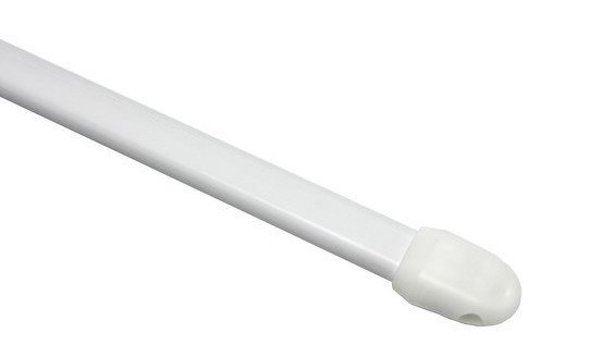 Tyč vitrážová 80-150cm bílá kov/2ks