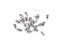 Sada kouliček mini 1,5cm/24ks stříbrné PVC