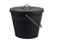 Nádoba+víko na popel 13l černá