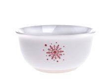 Miska s Vločkou 14cm bílá,keramika