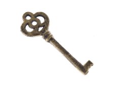 Dekorace Klíč 10cm tmavý, litina 49592