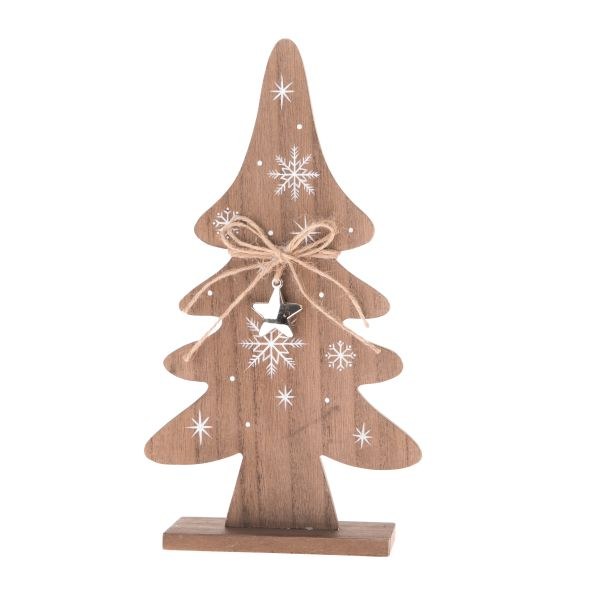 Stromek s hvězdičkou 28cm natur,dřevo Stromek s hvězdičkou 28cm natur,dřevo - Domácnost a úklid Zima + Vánoce