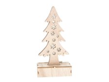 Stromek LED 18,5cm natur,dřevo