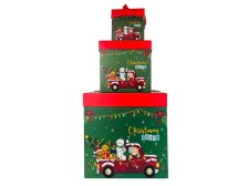 Sada vánočních krabiček se stuhou 3velikosti