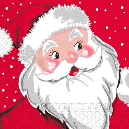 Ubrousky Vánoční Santa 33x33cm/3vrstvy Ubrousky Vánoční Santa 33x33cm/3vrstvy - Domácnost a úklid Zima + Vánoce