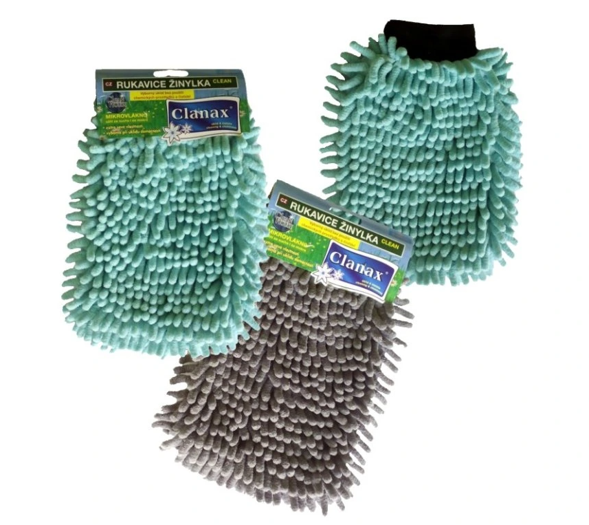 Rukavice čistící CLEAN žinylka, mix barev - Domácnost a úklid úklidové pomůcky a prostředky