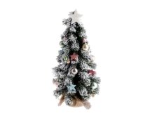 Stromeček vánoční 40cm ozdobený/zasněžený