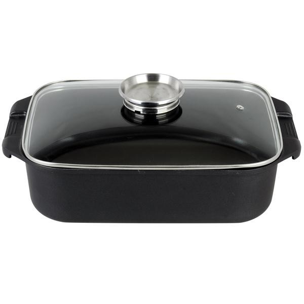 Pekáč+poklice sklo 6,5l/34,5x24,5x10cm nepřil.povrch Pekáč+poklice sklo 6,5l/34,5x24,5x10cm nepřil.povrch - Kuchyně nádobí, příslušenství