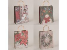 Taška dárková 18x24 Vánoční mix motivů