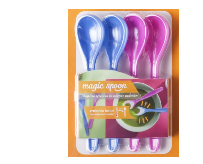 Sada dětských lžiček 15cm/4ks Magic Hot - Kuchyně stolování