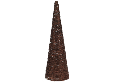 Pyramida Ratan 40cm/20LED hnědá