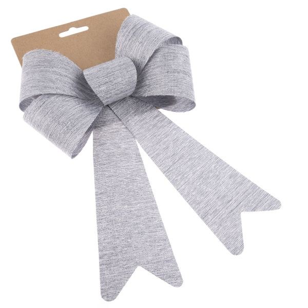 Mašle 25cm stříbrná,textilní Mašle 25cm stříbrná,textilní - Domácnost a úklid bytové dekorace, textilní doplňky