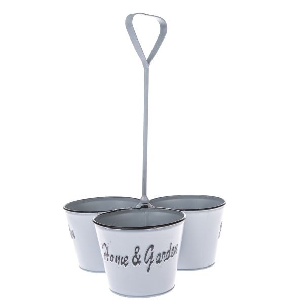 Obal na květináč 3x9cm Home+Garden plech - Domácnost a úklid bytové dekorace, textilní doplňky