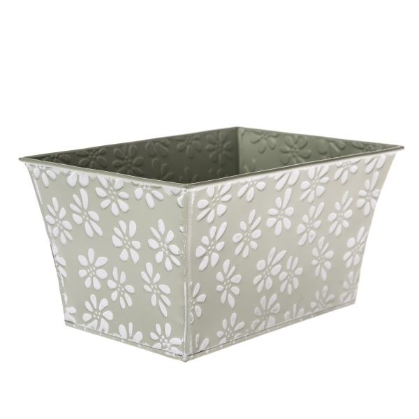 Truhlík 22x12cm sv.zelený,plech Truhlík 22x12cm sv.zelený,plech - Domácnost a úklid bytové dekorace, textilní doplňky