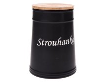 Dóza Strouhanka 2,190l/20,5x15cm černá keramika