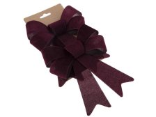 Sada mašlí 2ks vínová,textilní