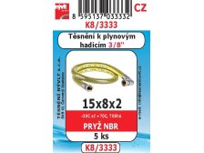 K8/3333 těsnění plyn.hadice 3/8"-5ks NBR