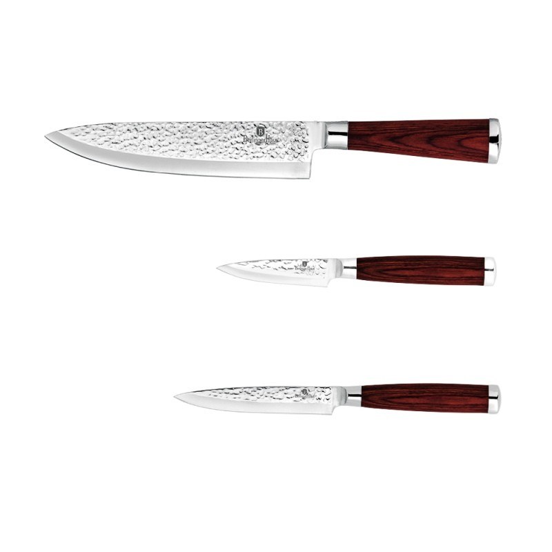 Sada nožů 3ks Ebony Line Rosewood - Kuchyně kuchyňské náčiní a pomůcky