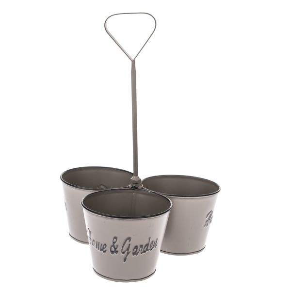 Obal na květináč 3x9cm Home+Garden plech - Domácnost a úklid bytové dekorace, textilní doplňky
