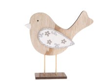 Ptáček 19,5cm dřevo