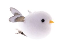 Sada ptáčků na klipu/2ks bílé