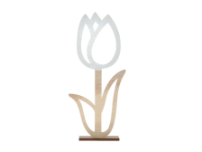 Květina 22cm mix dekorů dřevo